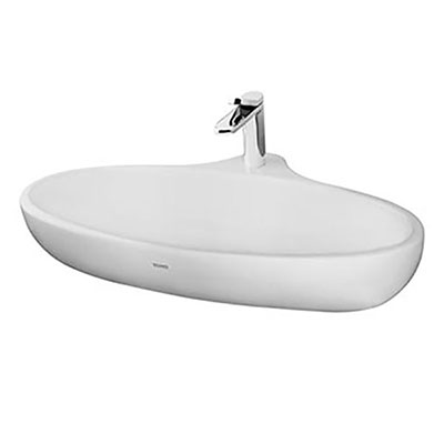 Chậu rửa lavabo đặt bàn TOTO LT4706#XW màu trắng bóng - Image 4