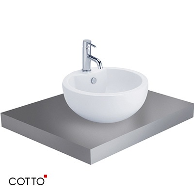 Chậu rửa lavabo đặt bàn trắng mờ Cotto C00380 MWH - Image 5