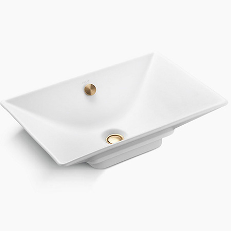 Chậu rửa lavabo đặt bàn tròn màu đen thành mỏng Kohler Mica K-90012T-7 - Image 4