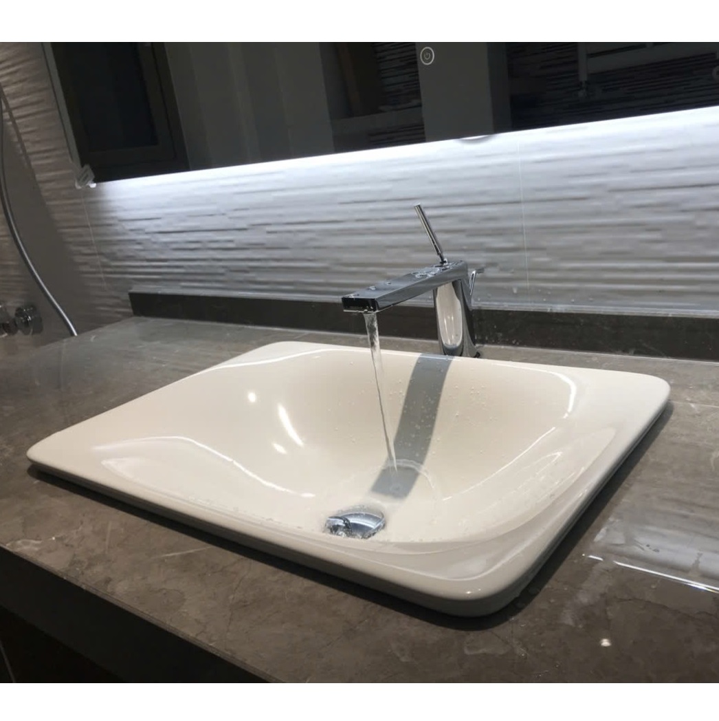 Chậu rửa lavabo đặt bàn tròn thành mỏng Kohler Mica K-90012T-0 - Image 6