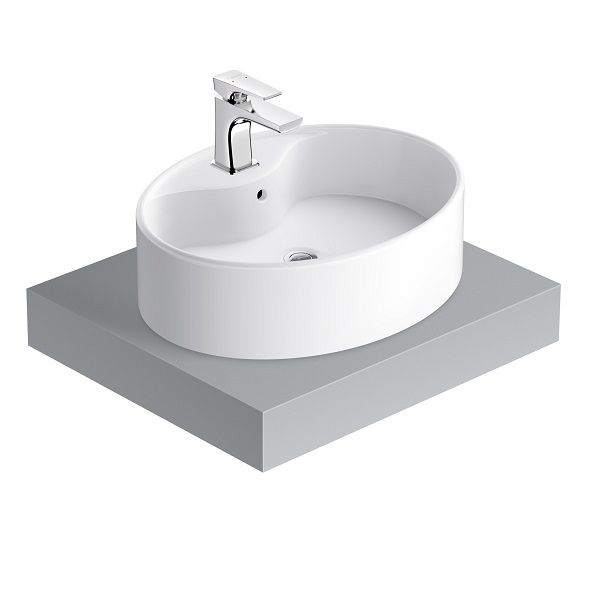 Chậu rửa lavabo dương bàn Viglacera BS415 (525x420x186mm) - Image 3