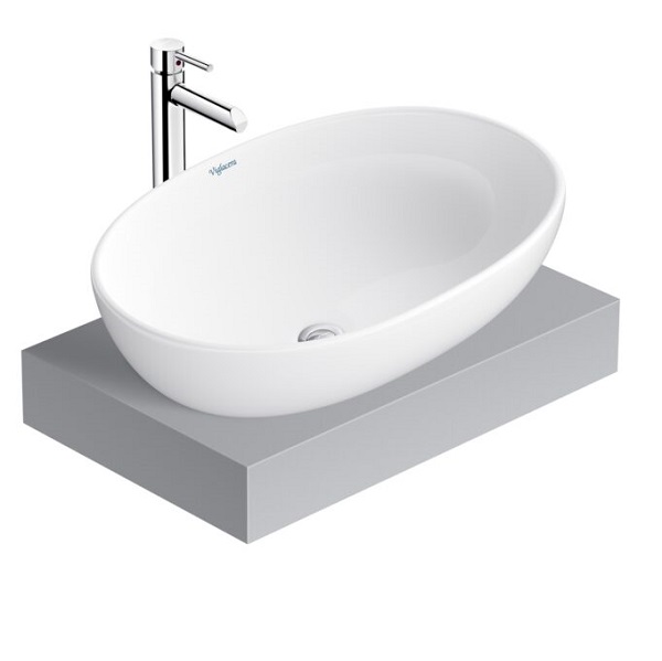 Chậu rửa lavabo dương bàn Viglacera CD15 (575x380x156 mm)