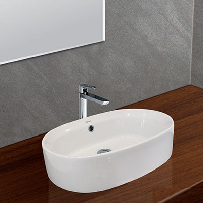 Chậu rửa lavabo dương bàn Viglacera V22 (550x380x153 mm)