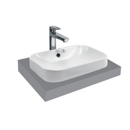 Chậu rửa lavabo dương bàn Viglacera V72 (490x365x132 mm) - Image 4