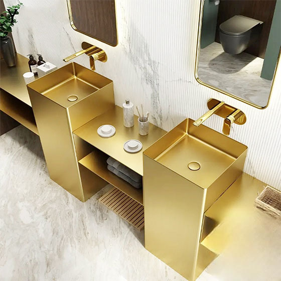 Chậu rửa lavabo hình tròn Inox 304 màu đen Miken MKC-3611BL ( 360x360x110mm) - Image 5
