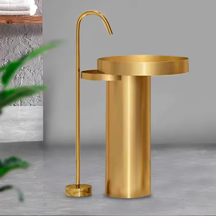 Chậu rửa lavabo hình tròn Inox 304 màu đen Miken MKC-3612BL (380x380x110 / 400x400x130mm) - Image 4