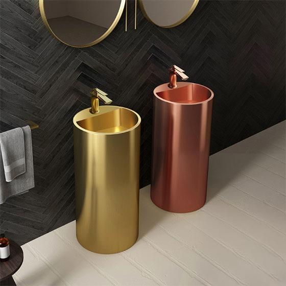 Chậu rửa lavabo hình tròn Inox 304 màu đen Miken MKC-3612BL (380x380x110 / 400x400x130mm) - Image 5