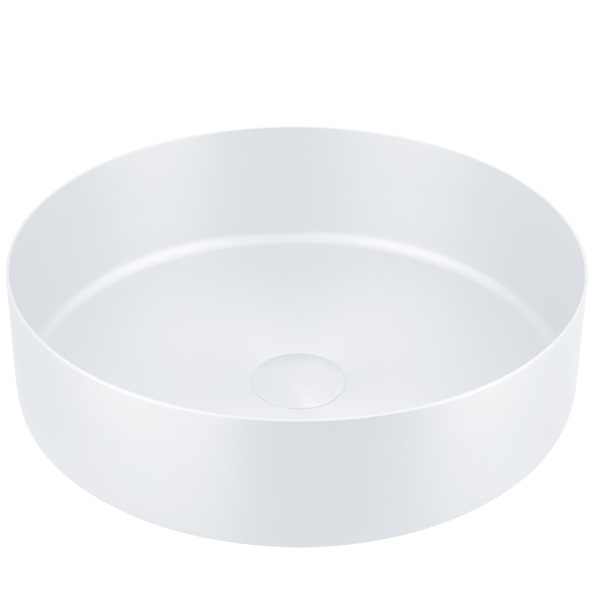 Chậu rửa lavabo hình tròn Inox 304 màu vàng hồng Miken MKC-3612RG (380x380x110 / 400x400x130mm) - Image 4