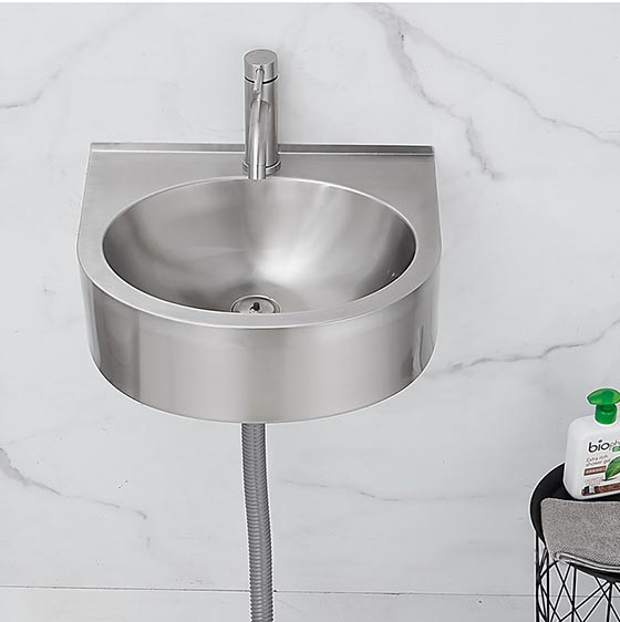 Chậu rửa lavabo Inox 304 treo tường Miken MKC-Y8206 (Đặt hàng 7-10 ngày)