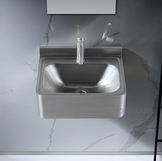 Chậu rửa lavabo Inox 304 xước mờ Miken MKC-3612WM (380x380x110 / 400x400x130mm) - Image 3