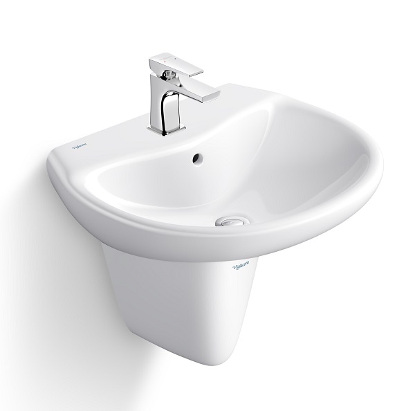 Chậu rửa lavabo kèm chân Viglacera V39 - Image 3