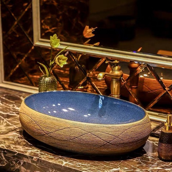 Chậu rửa lavabo lavabo nghệ thuật Miken MKC-1532W - Image 5