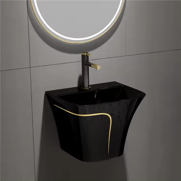 Chậu rửa lavabo lửng liền chân Miken MKC-D6001 - Image 4