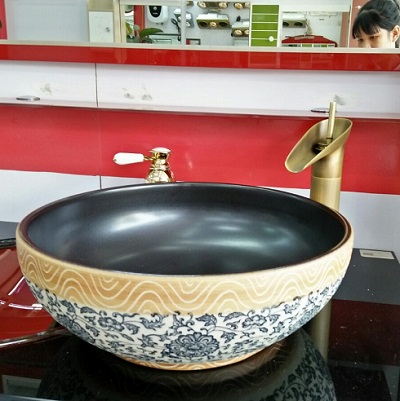 Chậu rửa lavabo màu đen HCG 214 - Image 4