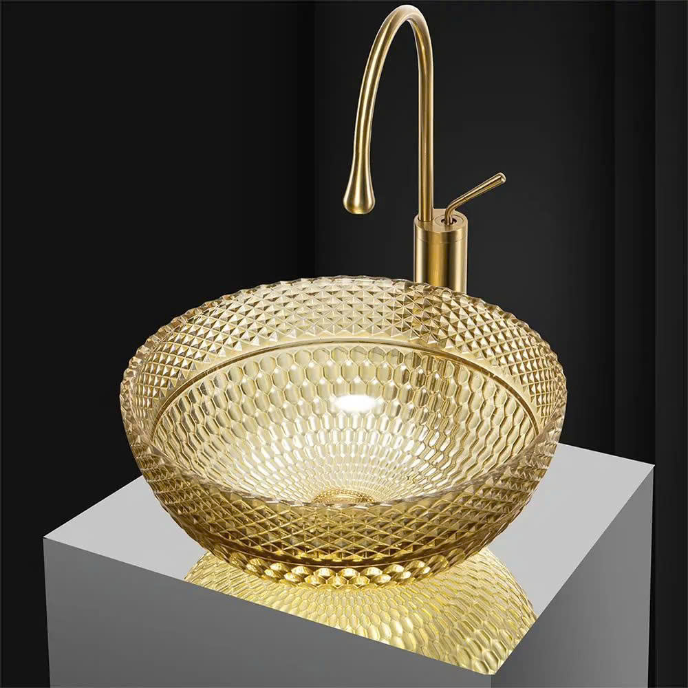 Chậu rửa lavabo màu đen lòng trắng hình chữ nhật Miken MKC-6011-A - Image 3