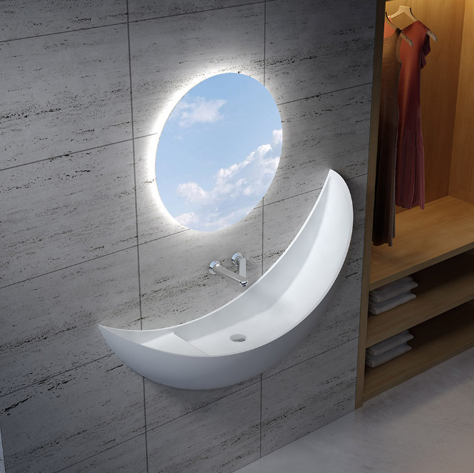 Chậu rửa lavabo màu đen nghệ thuật Miken MKC-211 - Image 6