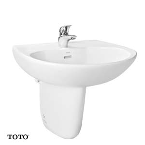 Chậu rửa lavabo màu trắng bóng TOTO LT4704G19#XW - Image 3