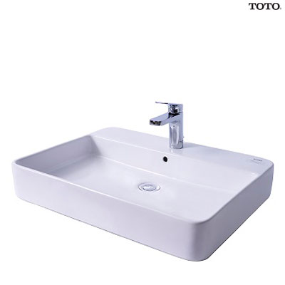 Chậu rửa lavabo màu trắng bóng TOTO LT4704G19#XW - Image 4