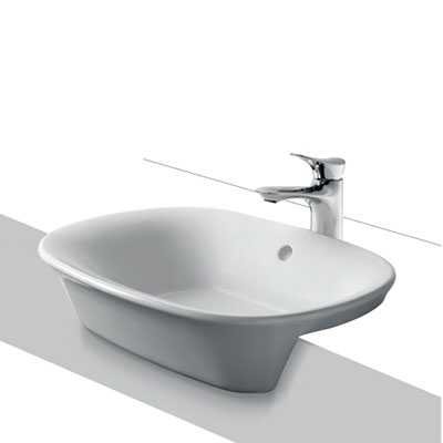 Chậu rửa lavabo màu trắng bóng TOTO LT4704G19#XW - Image 5