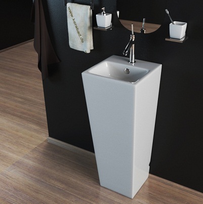 Chậu rửa lavabo nghệ thuật chân đứng Miken MKC-60003 - Image 5