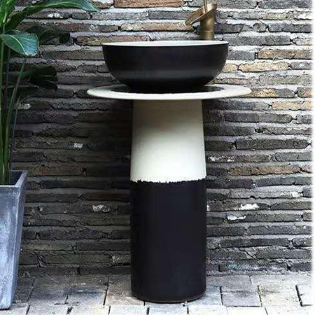 Chậu rửa lavabo nghệ thuật chân đứng MKC-2067