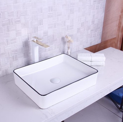 Chậu rửa lavabo nghệ thuật Cleanman CL-1022G - Image 4