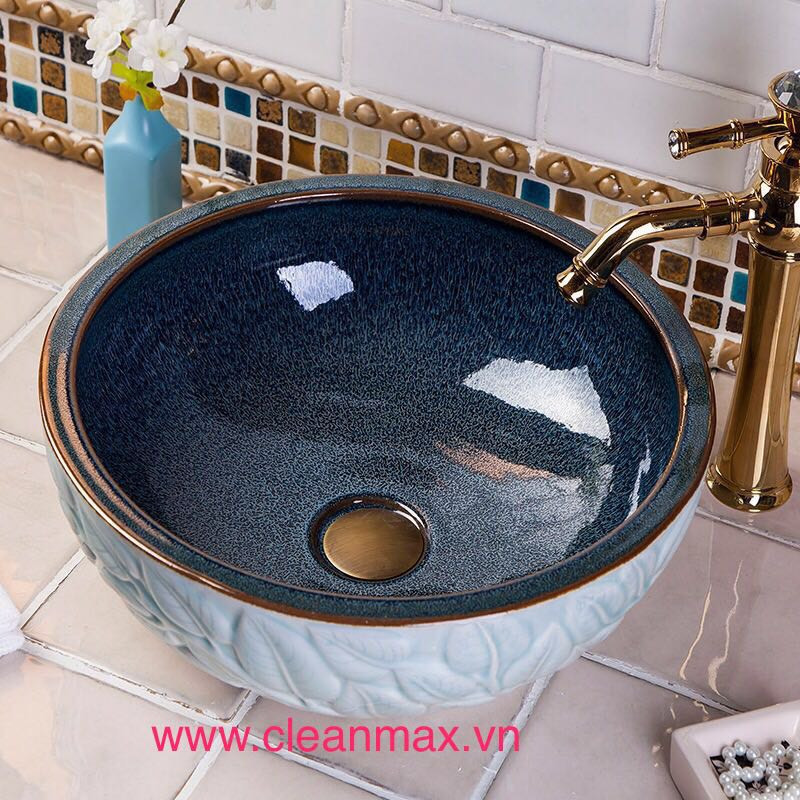 Chậu rửa lavabo nghệ thuật Cleanman CL-S013 - Image 3