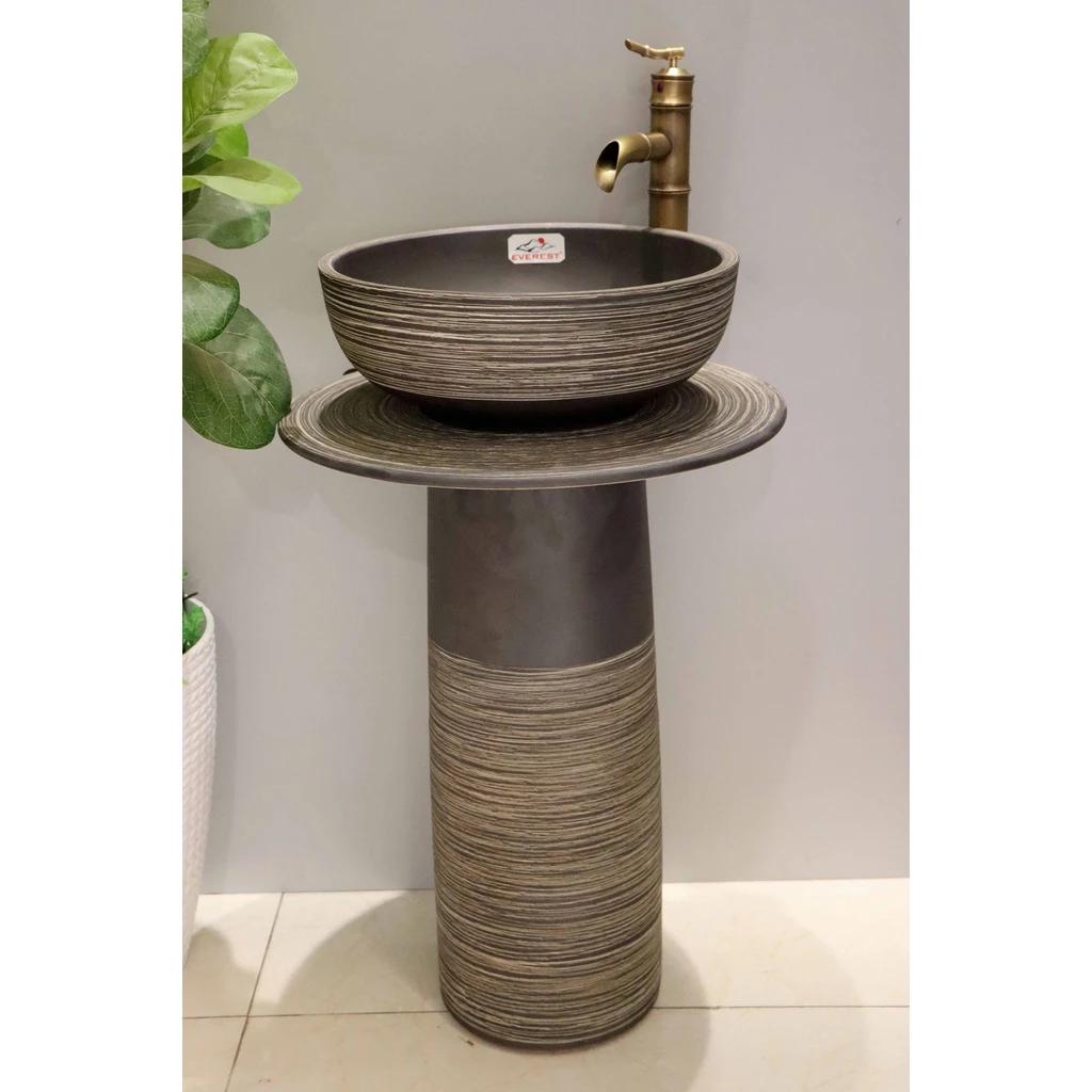 Chậu rửa lavabo nghệ thuật đá nhân tạo chân đứng Miken MKC-GB1102 - Image 5