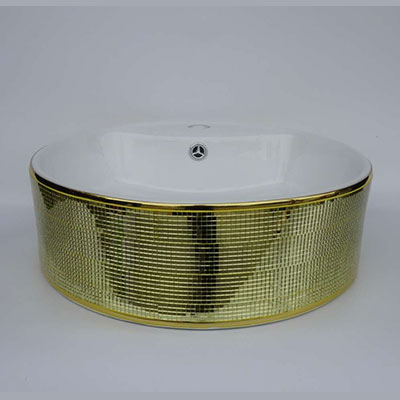 Chậu rửa lavabo nghệ thuật DADA 7076GP (415x 415 x 160mm) - Image 5