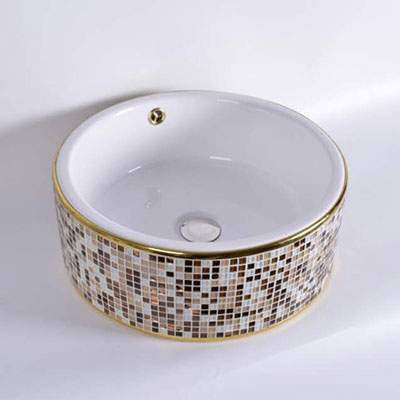 Chậu rửa lavabo nghệ thuật DADA A432-CEBR05 (430x 430 x 130mm) - Image 3