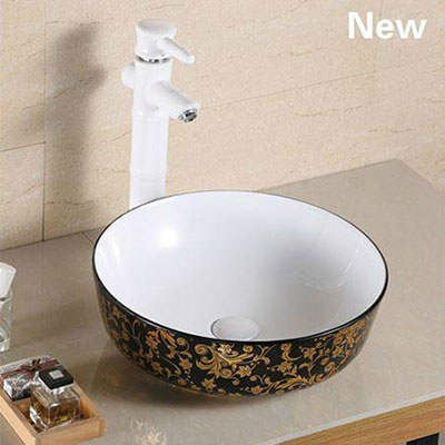Chậu rửa lavabo nghệ thuật DADA A435-CEBK07 (400x 400 x 135mm)