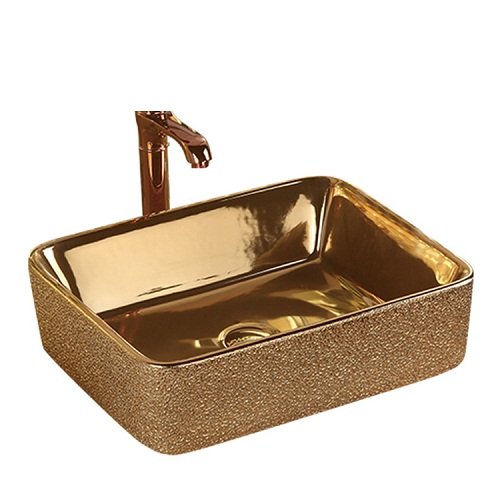 Chậu rửa lavabo nghệ thuật mạ vàng G327 - Image 4
