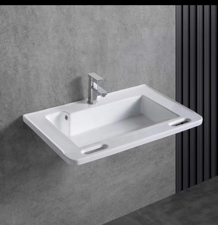 Chậu rửa lavabo nghệ thuật mạ vàng hồng lòng đen Miken MKC-2572RB - Image 3