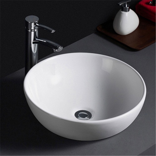 Chậu rửa lavabo nghệ thuật mạ vàng hồng lòng đen Miken MKC-2572RB - Image 4