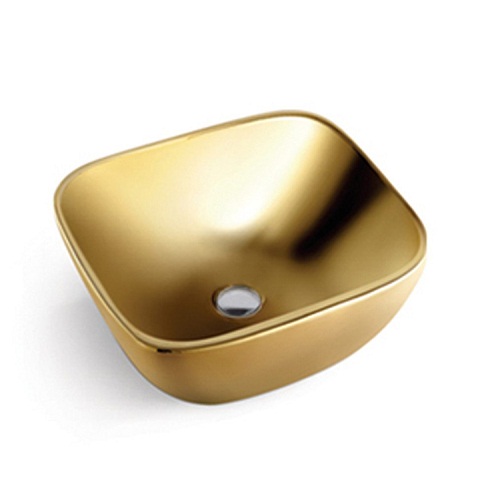 Chậu rửa lavabo nghệ thuật mạ vàng hồng rose Gold 488 RG - Image 3