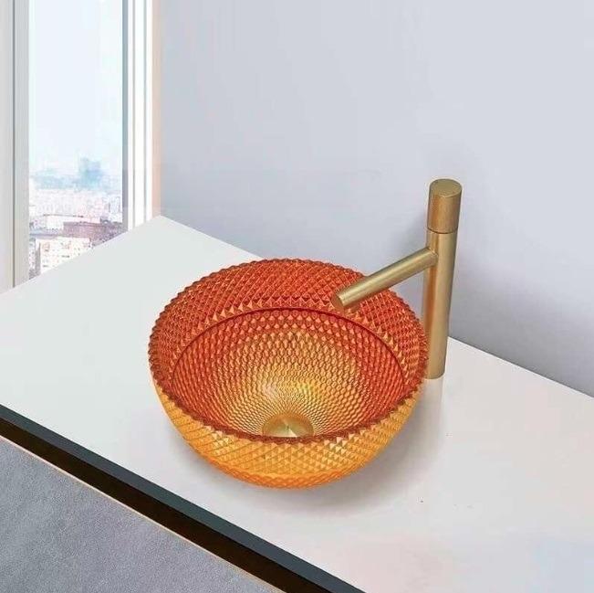 Chậu rửa lavabo nghệ thuật màu đen lòng trắng Miken MKC-3127 - Image 4
