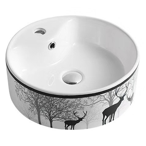 Chậu rửa lavabo nghệ thuật Miken 324B (40x30x13cm) - Image 4