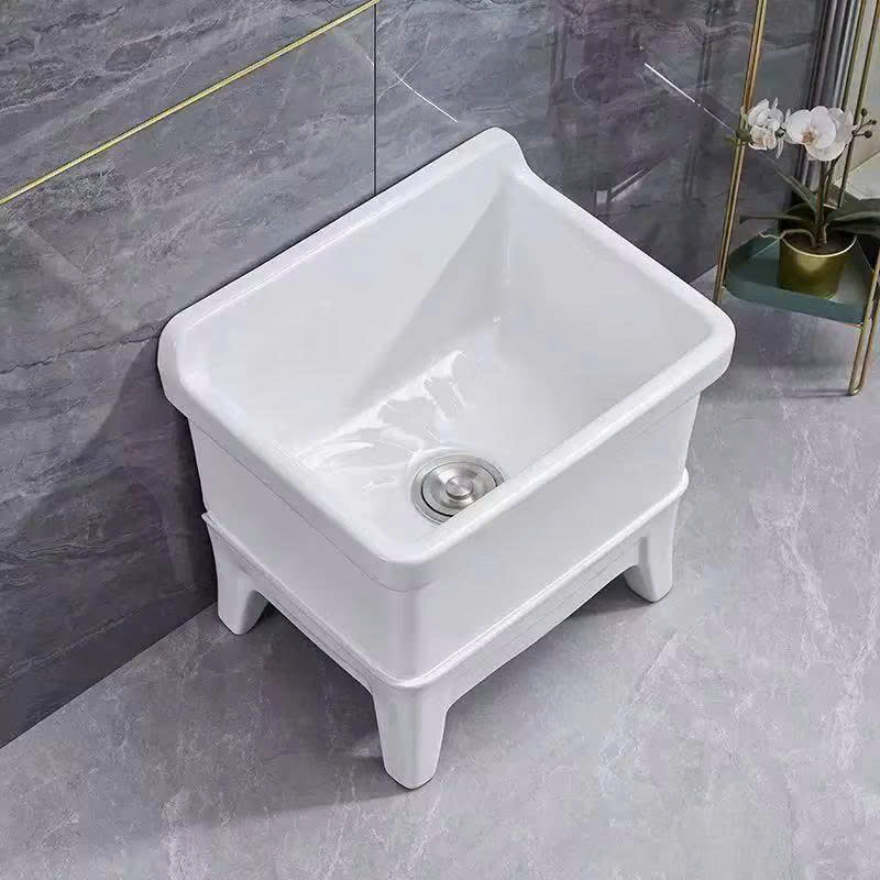 Chậu rửa lavabo nghệ thuật Miken 855 (58x38x16cm và 48x34x15cm) - Image 4