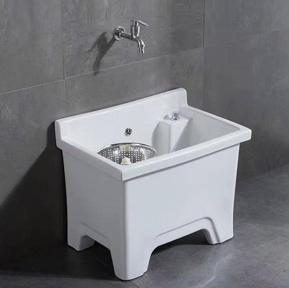 Chậu rửa lavabo nghệ thuật Miken K824W (39x39x16cm) - Image 5