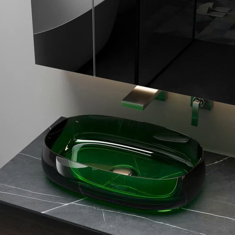 Chậu rửa lavabo nghệ thuật Miken MKC-013 (41x41x15cm) - Image 3