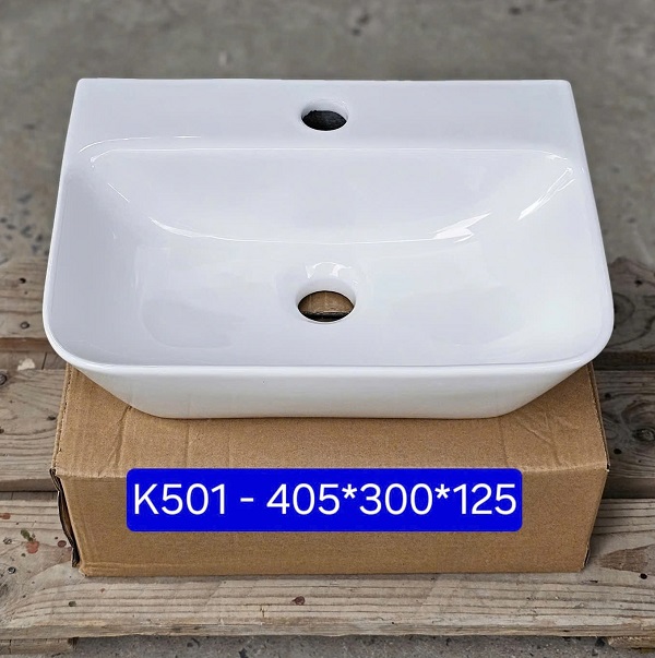 Chậu rửa lavabo nghệ thuật Miken MKC-017 (41x41x14cm) - Image 5