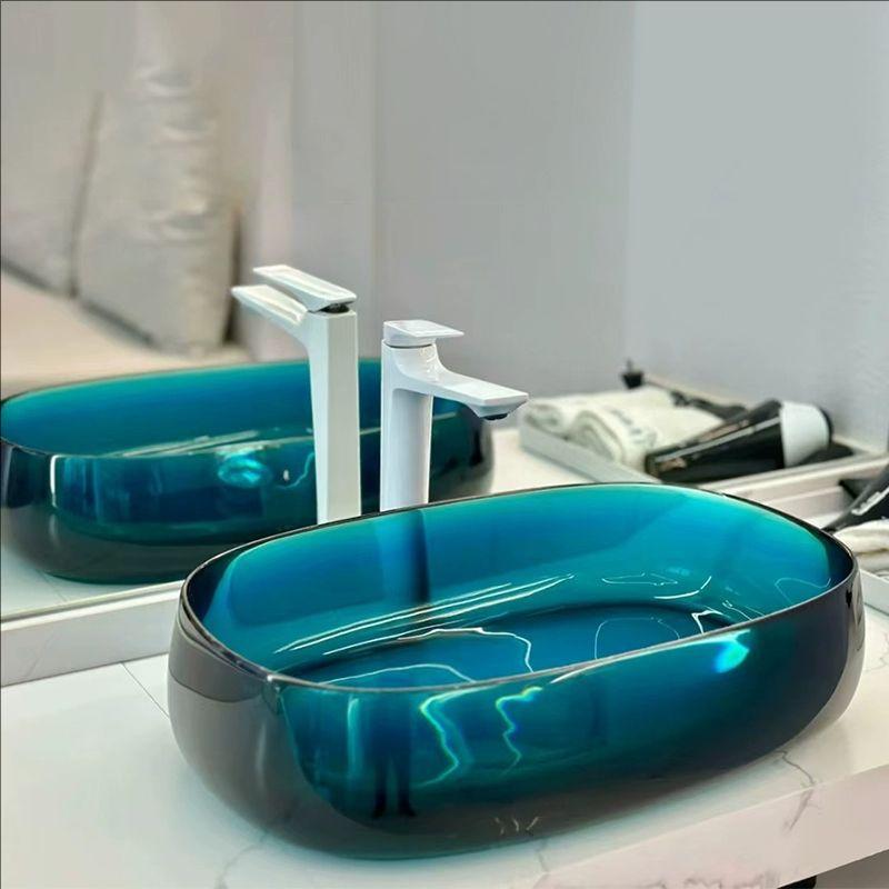 Chậu rửa lavabo thủy tinh pha lê Miken CPL-105 - Image 5