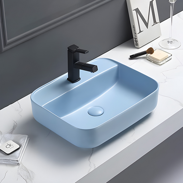 Chậu rửa lavabo treo tường đặt góc HANJIN HJ-6230 - Image 4