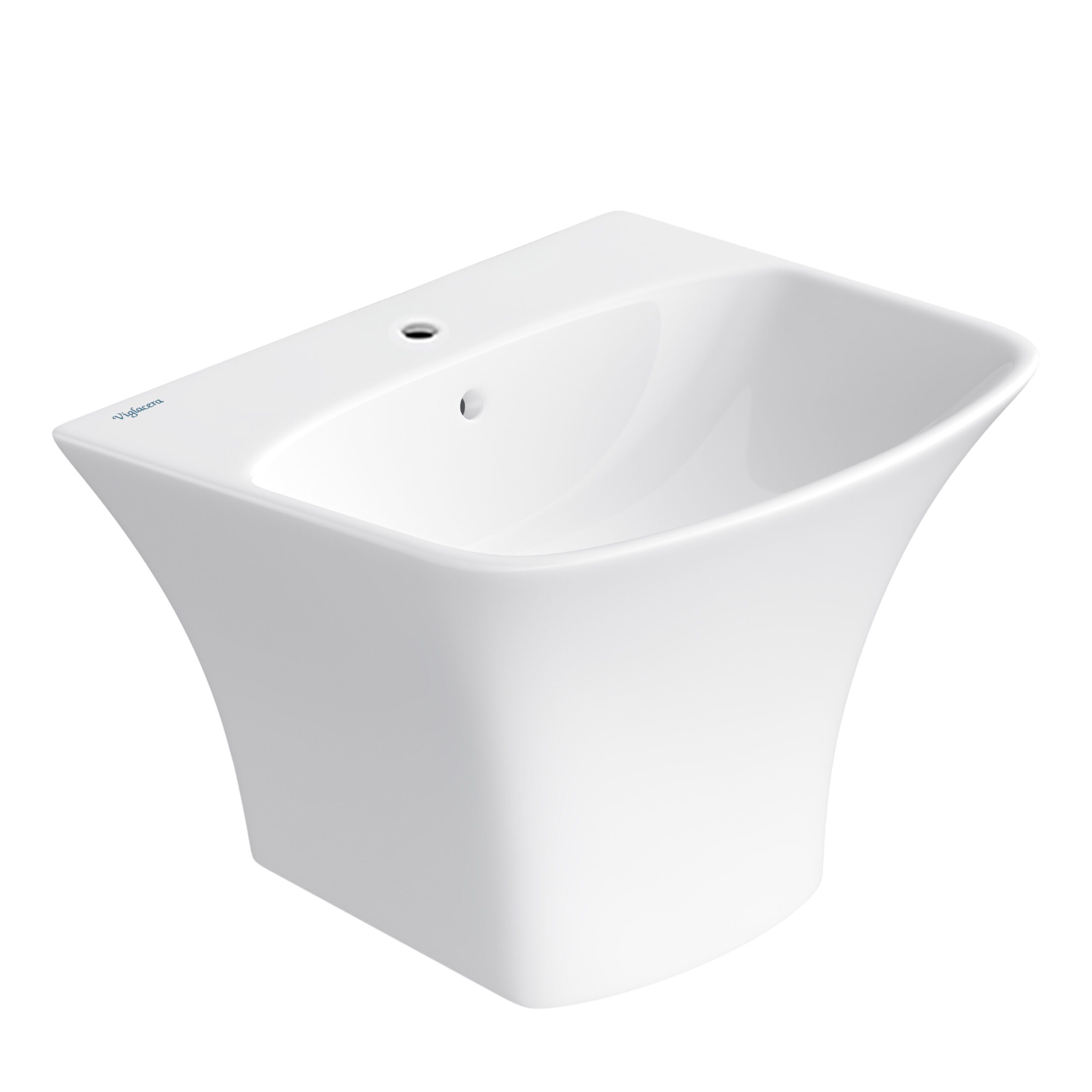 Chậu rửa lavabo treo tường liền khối Viglacera V64