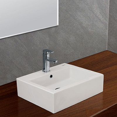 Chậu rửa lavabo treo tường Viglacera VTL3N và chân VI1T (380x420mm) - Image 6