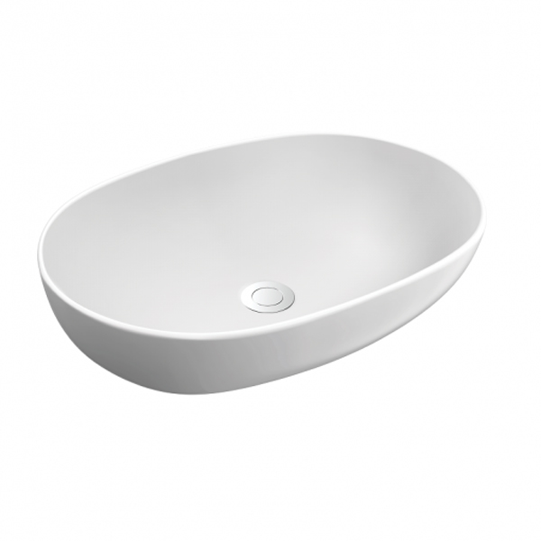 Chậu rửa lavabo treo tường Viglacera VU6 và chân V0.25 (600x470mm) - Image 6