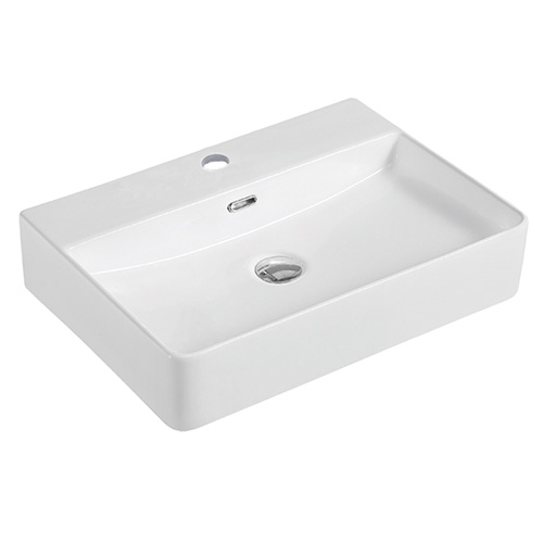 Chậu rửa mặt chân lửng Basic BL-2201 (1 lỗ hoặc 3 lỗ) - Image 3