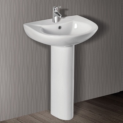 Chậu rửa mặt chân lửng Basic BSA-501 - Image 6