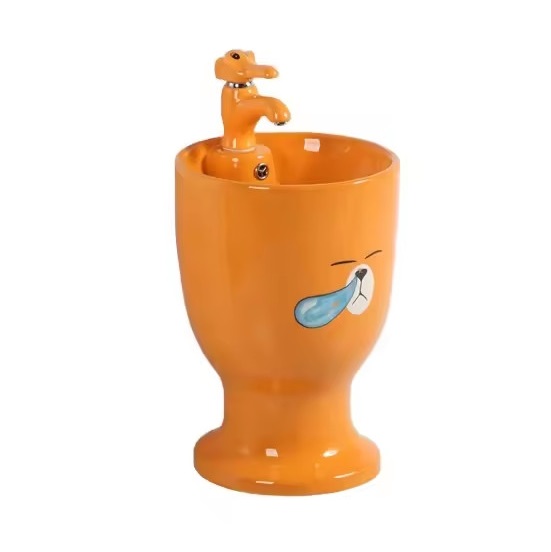 Chậu rửa mặt dành cho trẻ em âm bàn đá MKCTE-529 (5 màu sắc) - Image 6