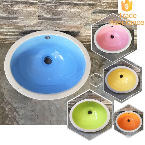Chậu rửa mặt dành cho trẻ em bàn đá vuông MKV-882 (5 màu sắc) - Image 6
